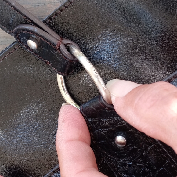 ETIENNE AIGNER VINTAGE SOFT BLACK LEATHER - Picture 15 of 16